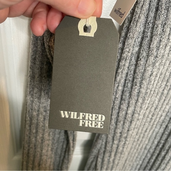 Wilfred Free Mariel Ribbed Sweater Mini Dress in Heather White S - Picture 13 of 15